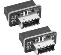 OwlTree 2 Pack USB 3.0 to USB 3.1 Gen 2 Header Adapter Front Panel Connector Motherboard 19 Pin 20Pin to USB 3.2 Gen 1 20-Pin Type E Key-A Adapter