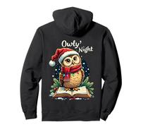 Owly Night Christmas Owl Snowflakes Bible Christian Religion Pullover Hoodie