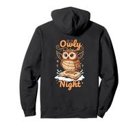 Owly Night Christmas Owl Snowflakes Bible Christian Religion Pullover Hoodie