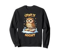 Owly Night Christmas Owl Snowflakes Bible Christian Religion Sweatshirt