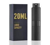 owlyee Perfume Travel Refillable Atomizer Bottle: Cologne Spray Mini for Refill - Empty Fragrance Sprayer for Men - Large Size 20ML Black