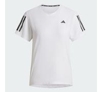 adidas Own The Run Short Sleeve T-Shirt Pure White Black Women - L