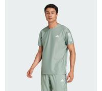 adidas Own The Run Mens Running Top Green Short Sleeve Reflective T-Shirt