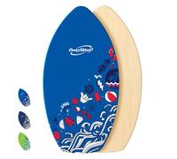 Own the Wave New Zealand ‘Hang Loose’ Skimboard with Colored EVA Grip Pad and High Gloss Clear Coat Wooden Skim Boards for Kids and Adults | Choose from 2 Sizes and Traction Pad Color
