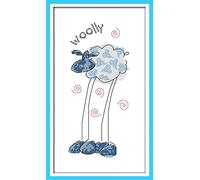 OWN4B Cross Stitch Kits Stamped, Sheep with Long Legs Printed Pattern 11CT 8.7x15.0 inch DIY Embroidery Kit