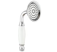 Ownace 3.3 Inch Traditional Chrome Brass Ceramics Telephone Hand Held Shower Head Victorian Shower Head for Bathroom Taps
