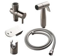 Ownace Brushed Nickel Hand Held Bidet Sprayer Qualitied Stainless Steel Diaper Sprayer Shattaf Complete Set for Bidet Toilet Bathroom