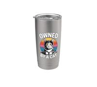 Owned By A Cat Stainless Steel Insulated Tumbler