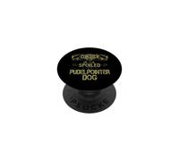 Owner Of A Spoiled Pudelpointer Dog Retro Pet Design PopSockets Adhesive PopGrip