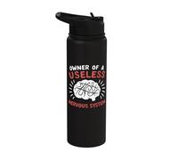 Owner of A Useless Nervous System Stainless Steel Insulated Water Bottle