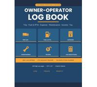 Owner-Operator Log Book | Trip, Fuel & IFTA, Expense, Maintenance, Income & Tax Tracker for Owner-Operators & Truckers