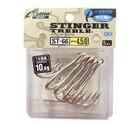 Owner ST-66 Stinger Triple Hook, 4.5/0, 6 Pieces, Saltwater Big Fish