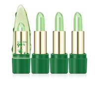 Ownest 3 Pcs Aloe Vera Lipstick, Magic Temperature Color Change Blam Moisturizing Long Lasting Lip Makeup Aloe Vera Lipstick Set-3.5g