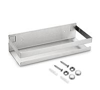 OwnMy 10 Inch Bathroom Shower Shelf Stainless Steel Bath Kitchen Basket Shower Caddy Rack, Rust Proof Metal Bathroom Storage Floating Shelves Wall Mounted Shower Corner Rectangular Shelf (Silver)