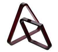 OwnMy 2PCS Wood Billiard Ball Rack 8-Ball Triangle Rack 9-Ball Diamond Rack