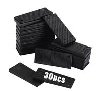 OwnMy 30PCS Plastic Wedges Shims for Leveling, Stackable Composite Shims Small Furniture Pads, Plastic Furniture Levelers Shims Indoor Outdoor for Door Window Toilet Uneven Table Wedge Leveling
