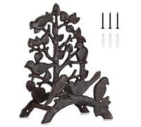 OwnMy Cast Iron Garden Hose Holder Wall Mount Water Hose Hanger for Outside, Heavy Duty Decorative Wall Hose Reel Storage Organizer Rack for Outdoor Garden Lawn Yard, 8.7"L x 4.7"W x 12.3"H