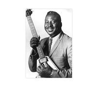 OWNPET Albert King Guitar Portrait Canvas Poster Wall Art Decor Print Picture Paintings for Living Room Bedroom Decoration Unframe-style 16x24inch(40x60cm)