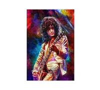 OWNPET Jimmy Page Guitar 7 Canvas Poster Wall Art Decor Print Picture Paintings for Living Room Bedroom Decoration Unframe-style 16x24inch(40x60cm)