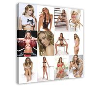 OWNPET Keeley Hazell Hot Sexy Canvas Poster Wall Art Decor Print Picture Paintings for Living Room Bedroom Decoration Frame-style 16x16inch(40x40cm)
