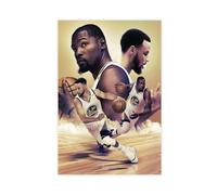 OWNPET Kevin Durant And Stephen Curry Canvas Poster Wall Art Decor Print Picture Paintings for Living Room Bedroom Decoration Unframe-style 12x18inch(30x45cm)