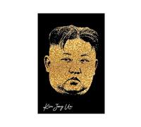 OWNPET Kim Jong Un Portrait Canvas Poster Wall Art Decor Print Picture Paintings for Living Room Bedroom Decoration Unframe-style 12x18inch(30x45cm)