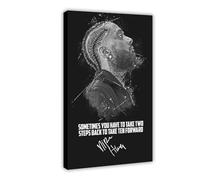 OWNPET Rapper Nipsey Hussle 7 Canvas Poster Wall Art Decor Print Picture Paintings for Living Room Bedroom Decoration Frame-style 12x18inch(30x45cm)