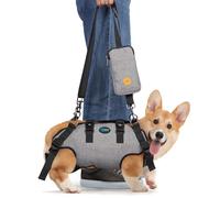 Ownpets Dog Lift Harness Adjustable Pet Sling with Reflective Straps, Outdoor Lifts Vest Sling for Full Body Support, Rehabilitation Vest to Dogs Suffering from Joint Injuries(M, 10-12lb)