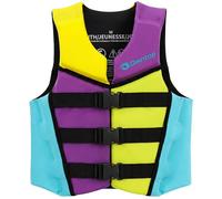 Owntop Junior Buoyancy Aid, Neoprene Kids Swim Vest with Triple Adjustable Safety Straps, Lightweight Buoyancy Vest Jacket for Kayaking, Swimming, Boating, Paddle （Purple，L）