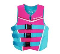Owntop Junior Buoyancy Aid, Neoprene Kids Swim Vest with Triple Adjustable Safety Straps, Lightweight Buoyancy Vest Jacket for Kayaking, Swimming, Boating, Paddle （Pink，L）