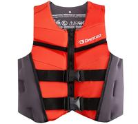Owntop Junior Swim Vest, Buoyancy Aid Teens & Kids, Lightweight Neoprene Buoyancy Vest with Dual Adjustable Safety Straps for Swimming, Kayaking, Paddleboarding （Red，L）
