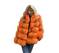 Ownwfeat Winter Fur Coat Women Fluffy Jacket Stand Collar Fur