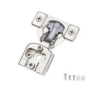 OWODI 20 Pack 3/4 Inch Overlay Soft Close Cabinet Hinges for Face Frame Cabinet Door Concealed Hinge 105 Degree 3D Technology 35mm Cup Diameter with Screws, Satin Nickel, Self Closing