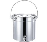 OWOHYG ,20×20cm 7L, Stock Pot 304 Stainless Steel Soup Bucket Sealed Bucket Transportation Bucket, for Water Milk Tea Milk Storage Bucket,001,35×35cm 34L