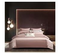 OWOHYG 2000TC Pima Cotton Luxury Bedding Set with Fitted Sheet High-end White Bedding Sets Soft Smooth Solid Color Quilts Cover,Bedding,B,Queen size 1.8M Bed 4pcs