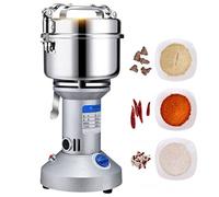 OWOHYG 750G Electric Grain Grinder Mill Vertical Type Herb Grinder Cereal Crusher High Speed Stainless Steel Spice Grinder Powder Pulverizer Machine with Timer 0-5 Min for Coffee Beans Nuts Flour