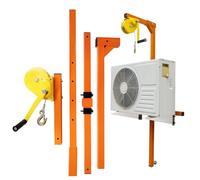 OWOHYG Air Conditioner Installation Tool Kit - Hand Winch Crane With 25M Rope, 330Lbs Load Capacity For Safe & Easy Ac Setup, Essential Hvac Equipment For Professionals,20M/65Feet
