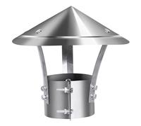 OWOHYG All Weather Chimney,Conical Top Stainless Steel Cone,Roof Vent S For Kitchen, Canteen Ventilation, Chimneys Flue Cowl For Outdoor Masonry Chimney.24cm*31cm