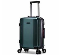 OWOHYG Aluum Frame Double Buckle Password Suitcase, Universal Wheel Trolley Case, External Charging, Intelligent Large-Capacity Luggage,Black-40 * 65 * 26Cm,Green-47 * 72 * 30Cm