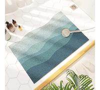 OWOHYG Anti Mold Non Slip for Shower with Drain Soft and Quick Drying Loofah Bathroom Mat,A,90x120cm