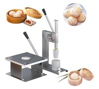 OWOHYG Baozi Maker Manual Bun Making Machine, Stainless Steel Steamed Stuffed Bun Making Mold Desktop Baozi Cooking Tool Sets 400-500Pcs/H for Home and Commercial,Small-Large,Large