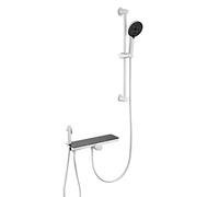 OWOHYG Brass Bath Mixer Shower Tap Wall Mounted 3 Modes Bathtub Faucet with Single Handle Hot & Cold Water Filter for Bathroom No Lift Rod Durable & Stylish Design (B with lift rod),B,wi