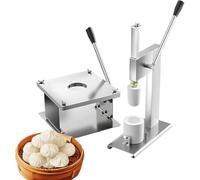 OWOHYG Bun Maker, Manual Bun Making Machine, Stainless Steel Steamed Stuffed Bun Making Mold for Home and Commercial, 400-500 Pcs/H, Cooking Tool Sets, Easy to Operate,3Piecesof-3Piece,Large
