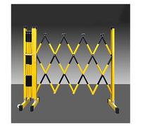 OWOHYG Expandable Metal Barricade, Mobile Parking Barrier Retractable Traffic Fence, Expandable Security Gate for Outdoor Road Garage,Black-1.2x10m,Black,1.2x2m