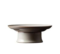 OWOHYG Fruit Tray Ceramic Lek Fruit Plate Chinese Tall Fruit Plate Tea Room Teapot Tray Restaurant Dessert Snack Tray Fruit Holder.