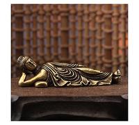 OWOHYG Guan Yin Statue Solid Pure Brass Buddha Small Ornament Figurines Antique Copper Guanyin Sleeping Buddha Statue Desk Decorations Home Decor Craft Lucky Buddha Statue