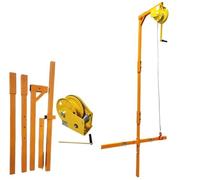 OWOHYG Install The Air Conditioner Outdoor Unit Lifting Mechanism, Self-Locking Winch + Bracket And High-Altitude Disassembly And Lifting Tools Color : 3Hp Bracket+10M,5Hp Thickened Brac