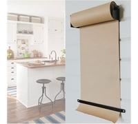 OWOHYG Kraft Paper Roll Display Kitchen Paper Dispenser And Cutter With 50M Long Kraftpaper, Wall-Mounted Butcher Paper Roll Holder For Home/Cafe For Office Coffee Shop.97cm/38.1in Wide