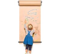 OWOHYG Kraft Paper Roll Display Kraft Paper Roll Display Holder, Wall Mounted Butcher Paper Roll Dispenser & Cutter, Child'S Doodle Drawing Board For Office Coffee Shop.Steel Frame Wide-97cm/38.1in