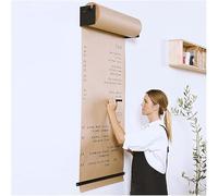 OWOHYG Kraft Paper Roll Display Wall Mounted Kraft Paper Dispenser & Cutter, 50 Meter Long Butcher Paper Roll, For Cafe Menu.Steel Frame Wide-97cm/38.1in